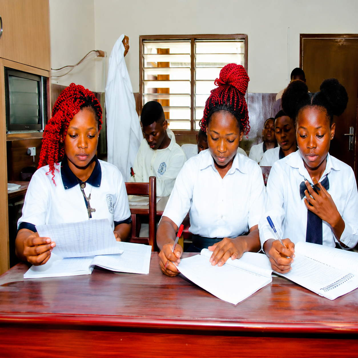 Étudiants de l'ESSF en atelier pratique